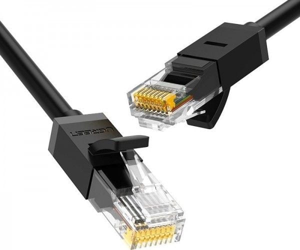 Cablu De Retea Rotunjit, Cat.6, Utp, 8m Negru Ugreen Ethernet Rj45