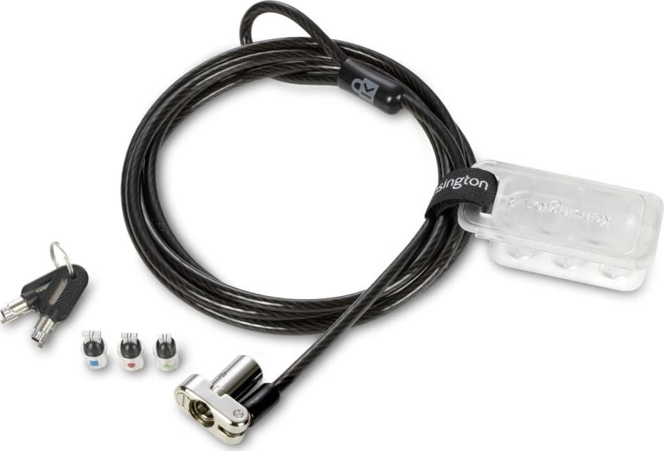 Sisteme securizare laptop - Cablu de securitate Kensington universal 3-în-1 de 1,8 m (K62318WW)