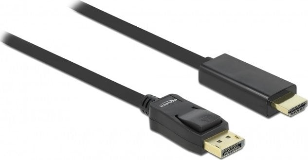 Cablu Delock, Displayport, HDMI, 3 m, Negru