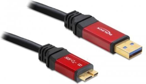 Cablu Delock USB 3.0 Type-A tata &gt; USB 3.0 Type Micro-B tata 2 m Premiu