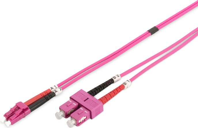 Cablu digitus Fibre de patch-uri LC -> SC OM4, 10m (DK-2532-10-4)