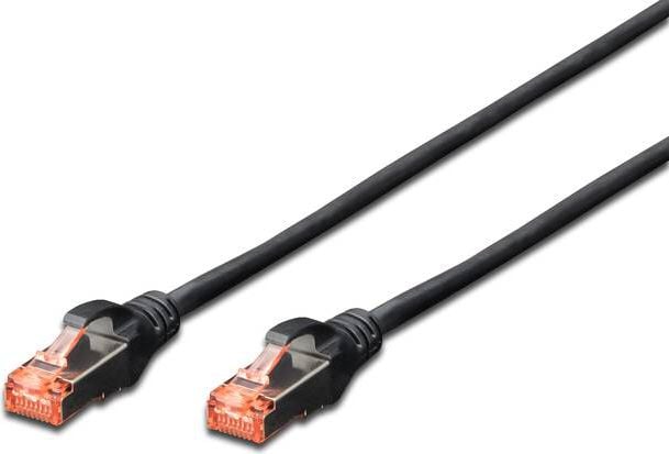 Cablu digitus Patchcord krosowany, S/FTP, Cat6, 1m, negru (DK-1644-010/BL)