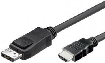 Cablu DisplayPort 1.2 tata - HDMI tata, 1M, 4K, Techly, Negru, ICOC DSP-H12-010