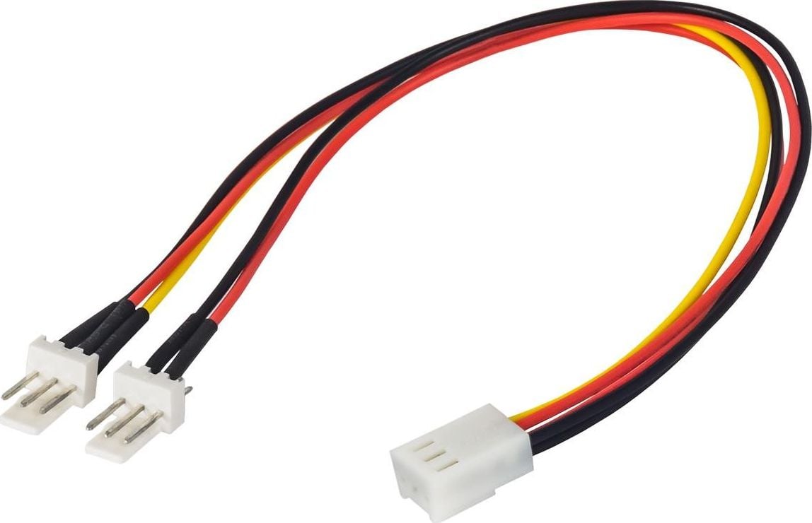 Cabluri - Cablu dublu de alimentare , Akyga , AK/CA/52 3 pin (mama) / 2x 3 pin (tata ) , 0.15 m