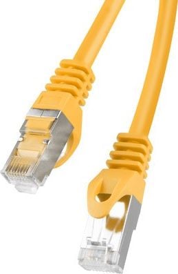 Cablu ecranat FTP, Lanberg 41926, cat.6, mufat 2xRJ45, lungime 10m, AWG 26, 250 MHz, de legatura retea, ethernet, galben