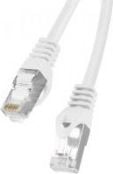 Cablu ecranat FTP, Lanberg 42121, cat 6, mufat 2xRJ45, lungime 20m, AWG 26, 250 MHz, de legatura retea, ethernet, alb