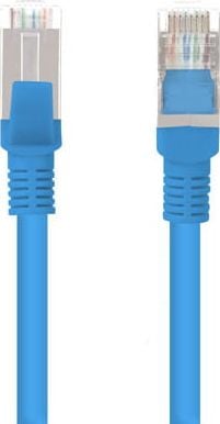 Cablu ecranat FTP, Lanberg 42798, cat.6, mufat 2xRJ45, lungime 30m, AWG 26, 250 MHz, de legatura retea, ethernet, albastru