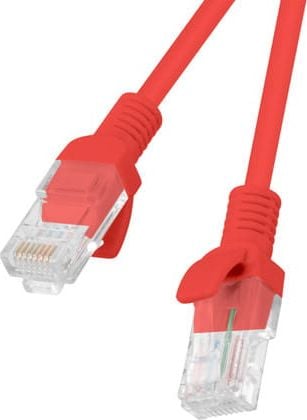 Cablu ecranat FTP, Lanberg 42802, cat 6, mufat 2xRJ45, lungime 30m, AWG 26, 250 MHz, de legatura retea, ethernet, rosu