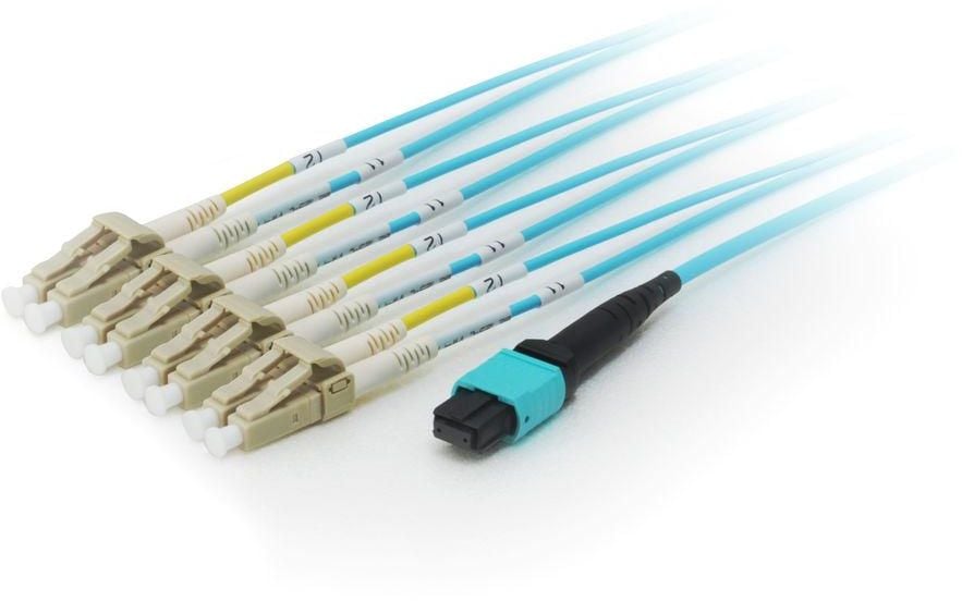 Cablu equip Fibra optica patch MTP - 4x LC OM4, 20m (25556807)