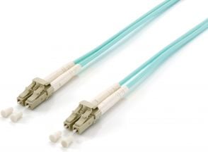 Cablu equip Fibră optică cordon LC-LC, DUPLEX, MM 50/125, OM3, LSOH, 3m (255413)