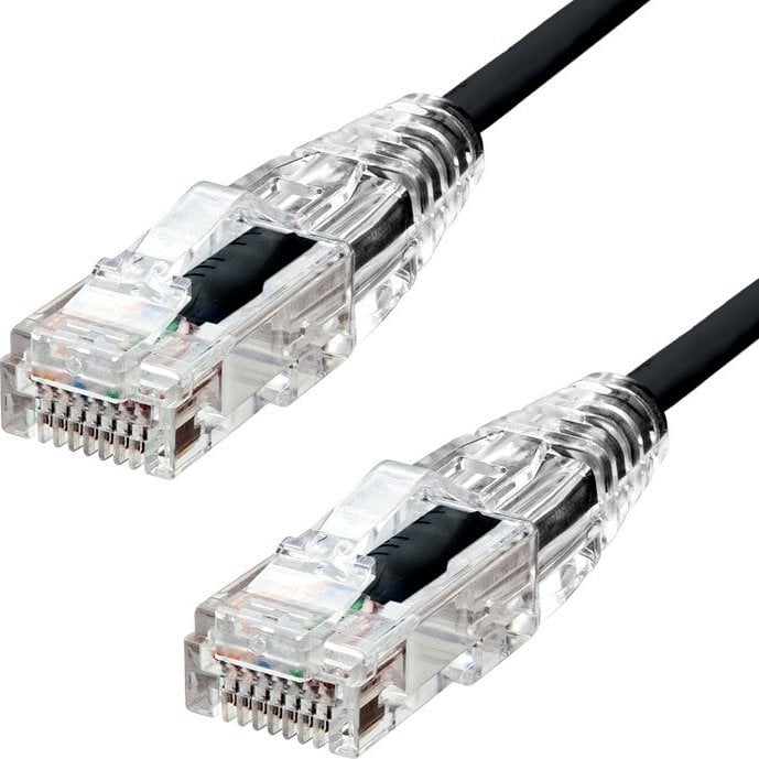Cablu Ethernet ProXtend ProXtend Ultra Slim CAT6 U/UTP CU LSZH Negru 1m