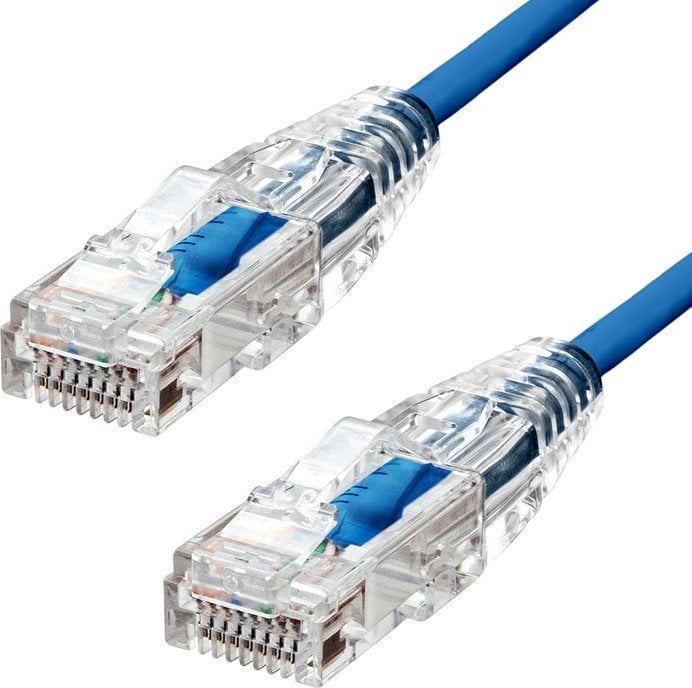 Cablu Ethernet ProXtend ProXtend Ultra Slim CAT6A U/UTP CU LSZH Albastru 1,5 m