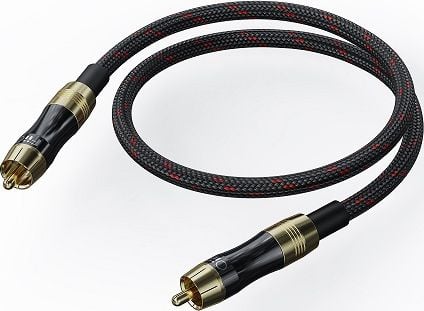 Cablu FiiO RCA (Cinch) - RCA (Cinch) 0,5m negru