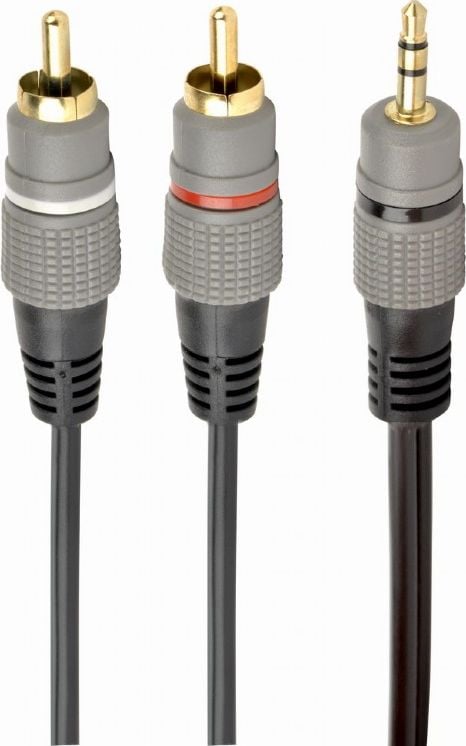 Cablu Gembird mufă 3,5 mm - RCA (Cinch) x2 1,5 m gri (CCA-352-1,5M)