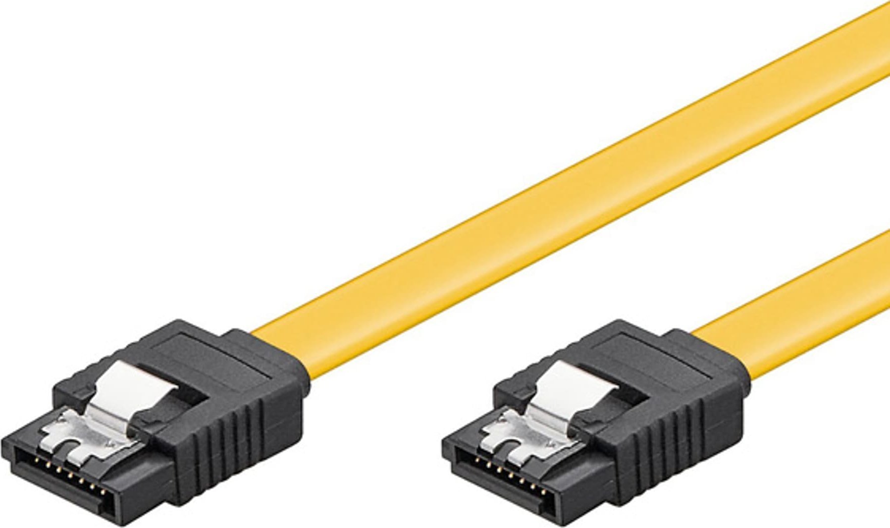 Cablu hard disk SATA, 0,5 m, galben, logo Blister, 6 Gb/s