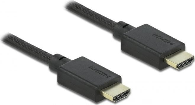 Cablu HDMI 48 Gbps 8K@60Hz HDR + eARC T-T 2m Negru, Delock 85388