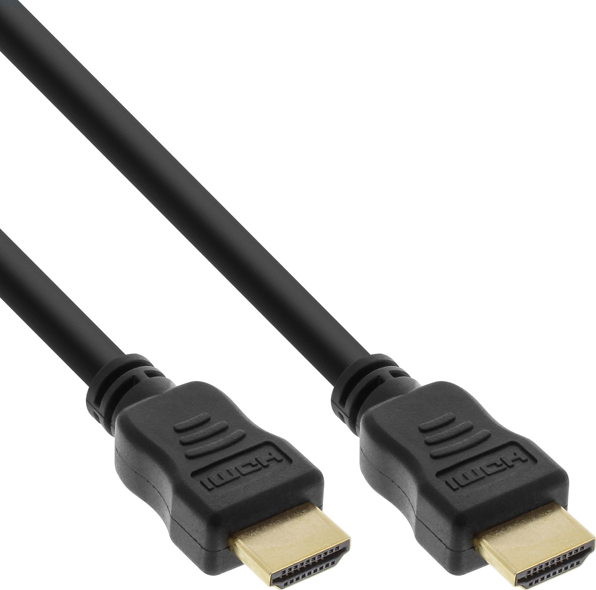 Cablu HDMI de mare viteză InLine® InLine® HiD cu Ethernet, 4K2K, M/M, negru, contacte aurii, 10 m