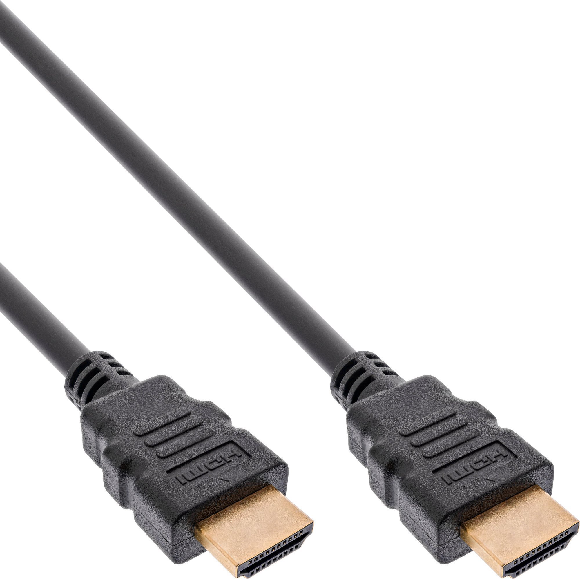 Cablu HDMI de viteză ultra mare certificat InLine InLine® M/M placat cu aur 8K4K negru 0,5 m