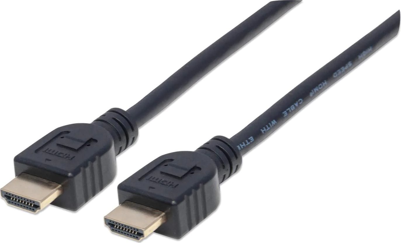 Cablu HDMI tata - HDMI tata, CL3, High Speed Ethernet , 1M, Manhattan, Negru , ICOC HDMI-CL3-010