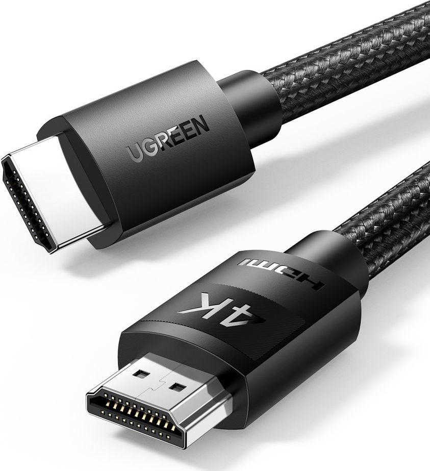 Cablu HDMI Ugreen, HDMI 2.0 - HDMI 2.0, 4K, 2M, Negru