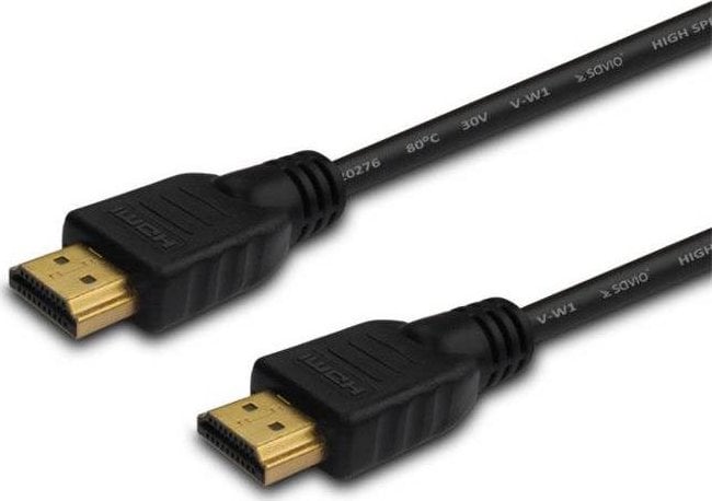 Cablu HDMI V1.4 High Speed Savio CL-05M, 2m, ethernet / 3D, FULLHD 1080p 144Hz si, 4K 30Hz, Dolby TrueHD, DTS-HD Master Audio