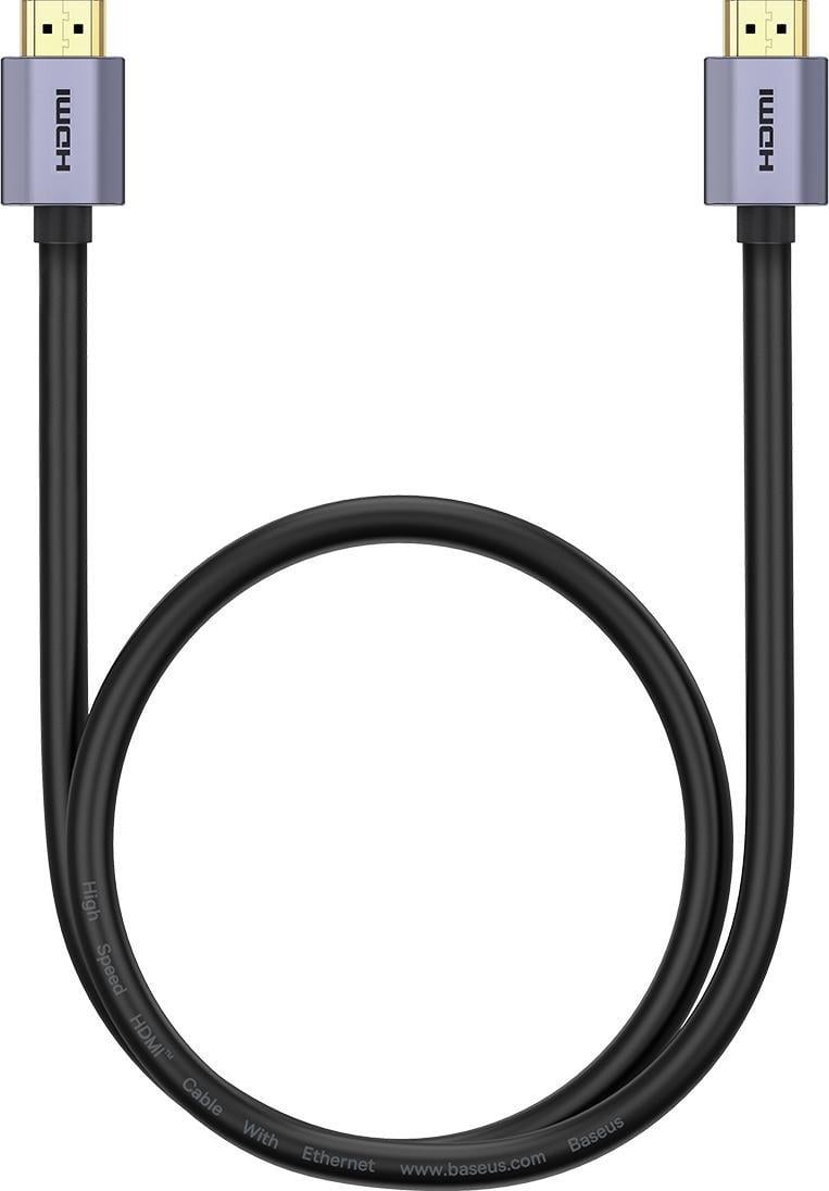 Cablu High Definition, Baseus, HDMI 2.0 - HDMI 2.0 4K60Hz, 1m, negru