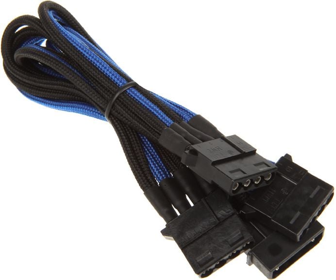Cablu È™i adaptor pentru PC BitFenix Adapter Molex na 3x Molex 55 cm - czarno albastru (BFA-MSC-M3MBKK-RP)
