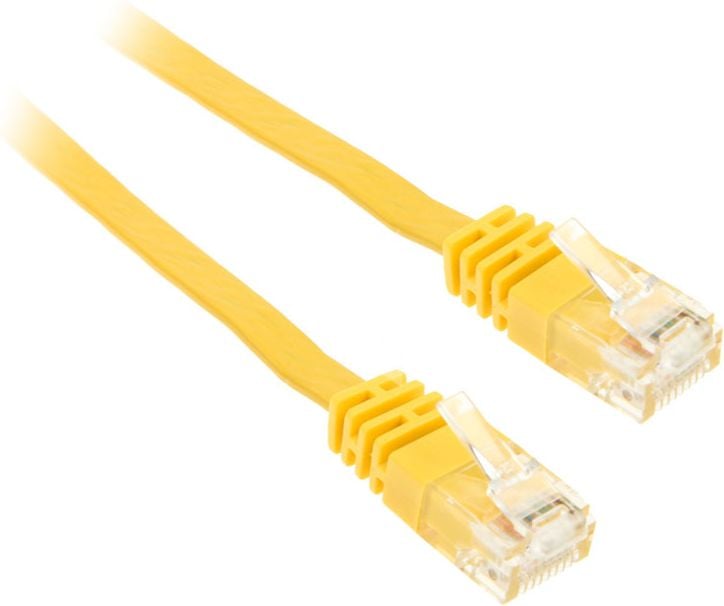 Cablu inline 0.5m - kabel sieciowy U/UTP - 1000 Mbit - Cat.6 - RJ45 - galben (71655Y)