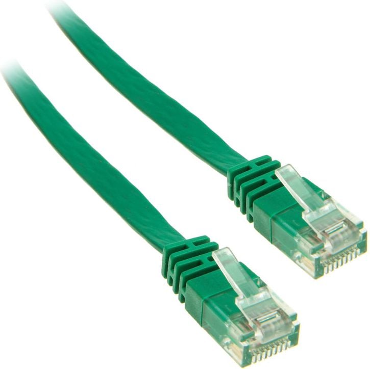 Cablu inline 2m - cablul de retea U / UTP - 1000 Mbit - Cat.6 - RJ45 - verde - 71602G