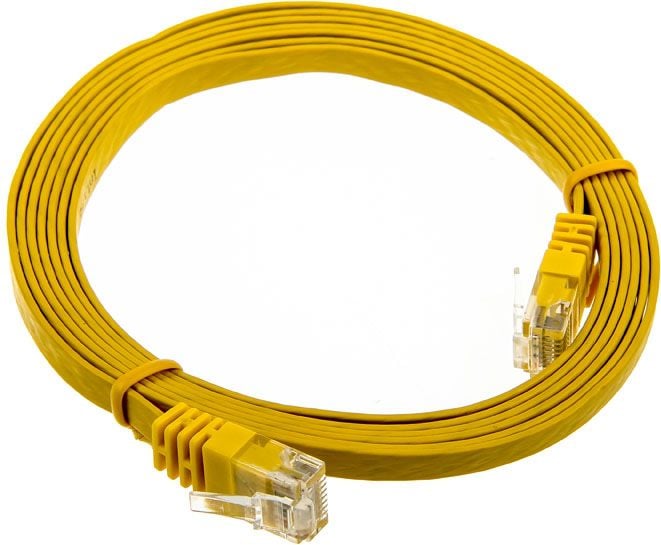 Cablu inline 2m - kabel sieciowy U/UTP - 1000 Mbit - Cat.6 - RJ45 - galben - (71602Y)