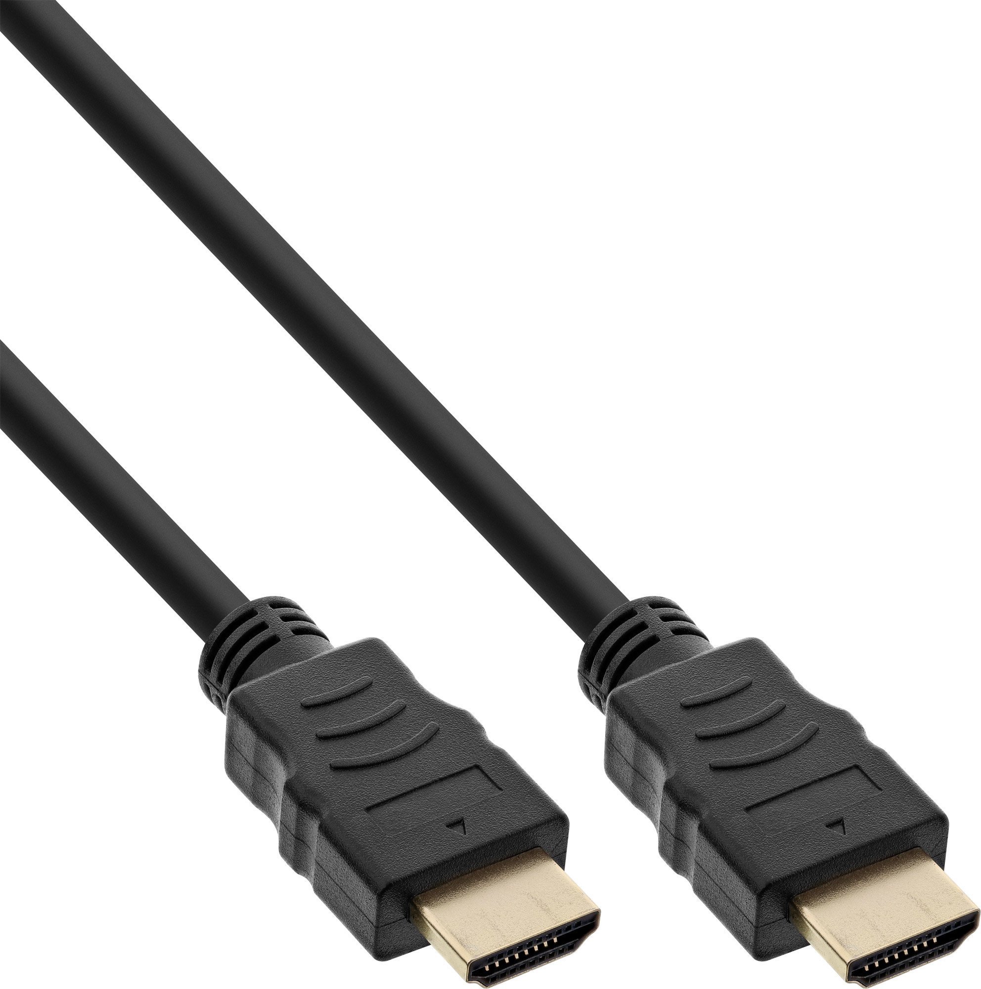 Cablu InLine 50 buc. Cablu HDMI Bulk-Pack InLine®, HDMI-High Speed cu Ethernet, Premium, 4K2K, mascul / mascul, negru / auriu, 1m