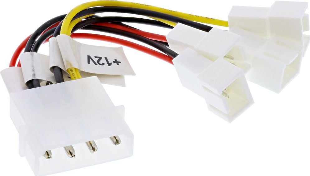 Cablu inline adaptor 2x 12V, 2x 5V pentru 4 ventilatoare (33005B)