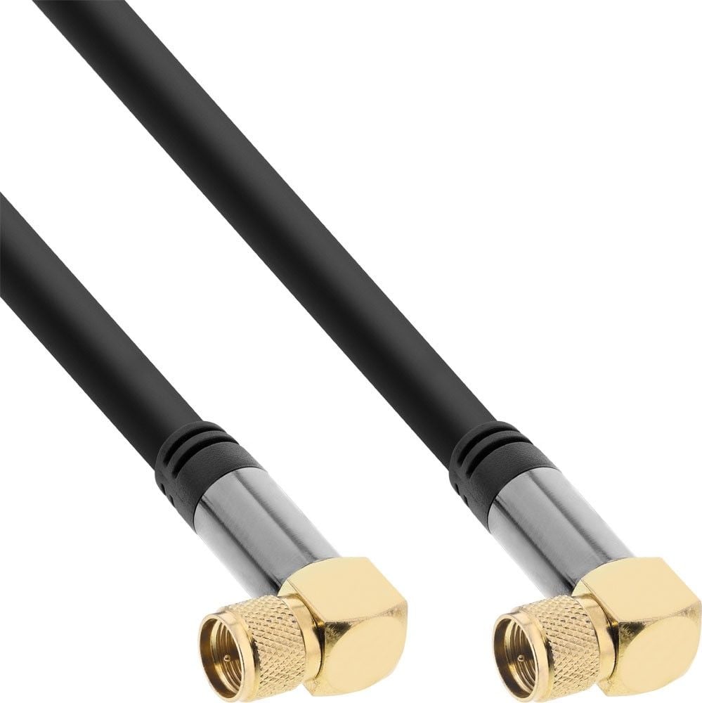 Cablu InLine, Antena - F, negru