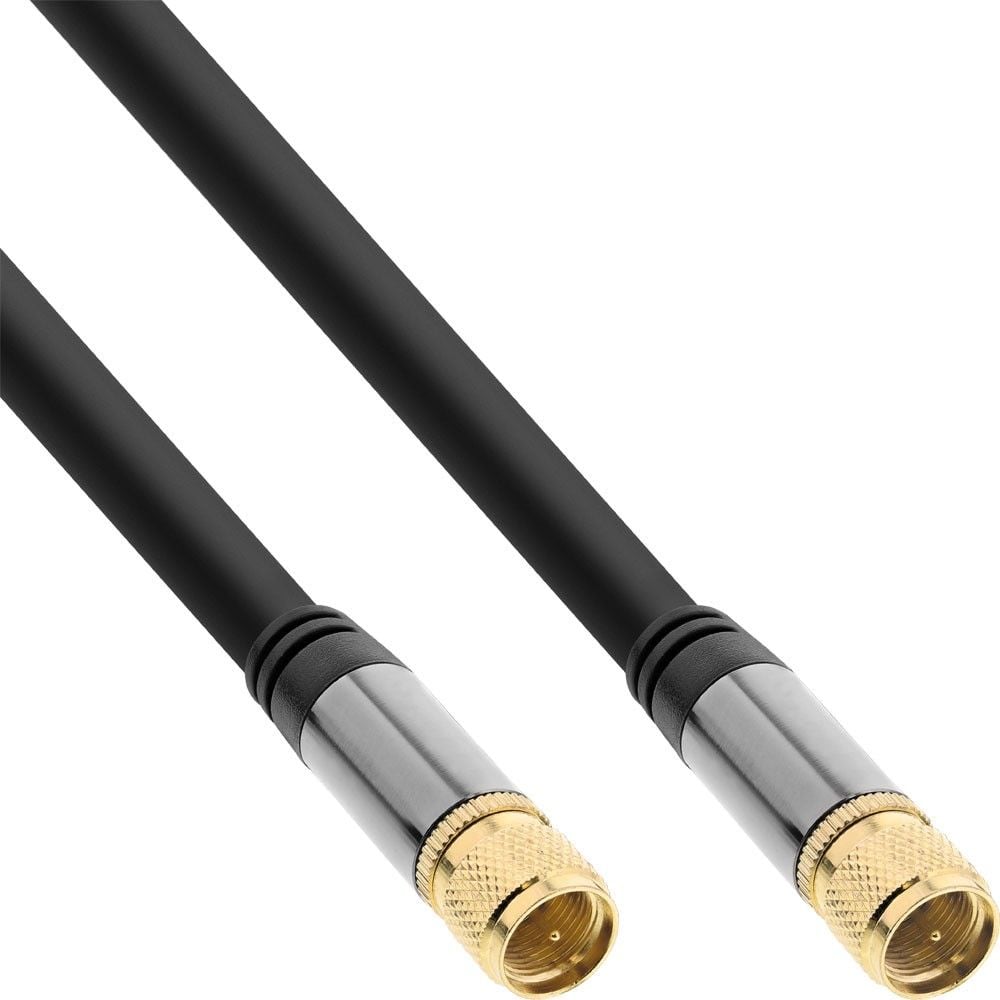Cablu InLine, Antena - F, negru