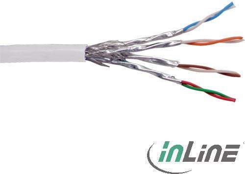 Cablu inline Cablu de retea Cat.6 RJ45 1000 Mbit 100 m alb (76499W)