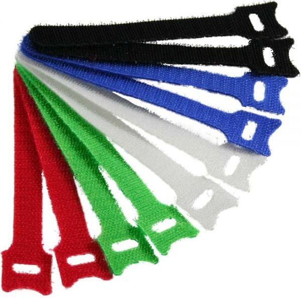 Cablu inline cablu Velcro cabluri pentru a organiza, 12x330mm, 5 culori, 10 bucati (59943H)