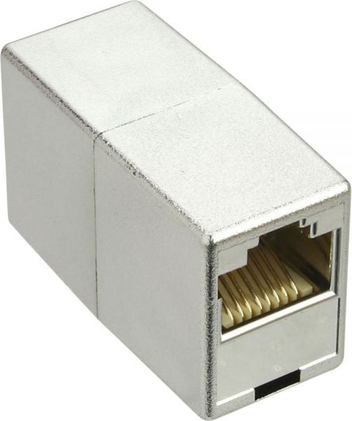 Cablu inline conector 2x RJ45, Cat.5e feminin ecranat direct (69990L)