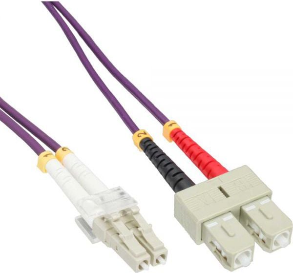 Cablu inline De fibra optica patch-uri LC / SC 50/125 gm, 20m OM4 (88639P)