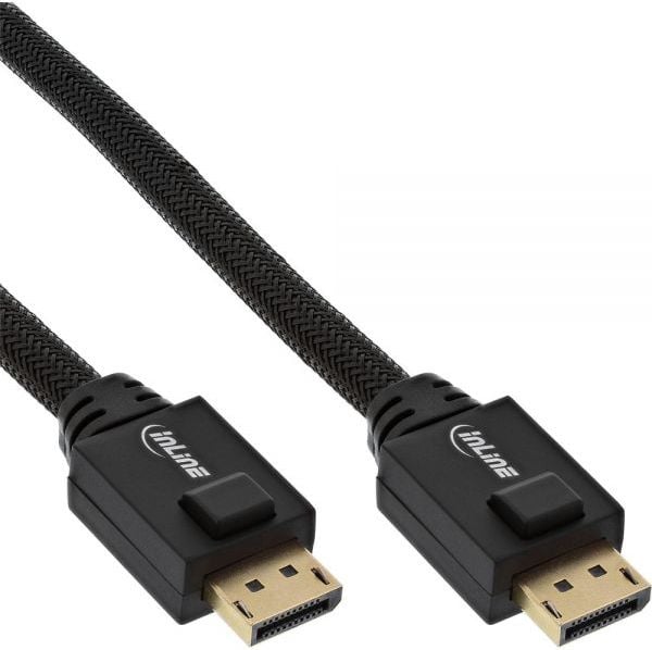 Cablu InLine, DisplayPort - DisplayPort, Negru