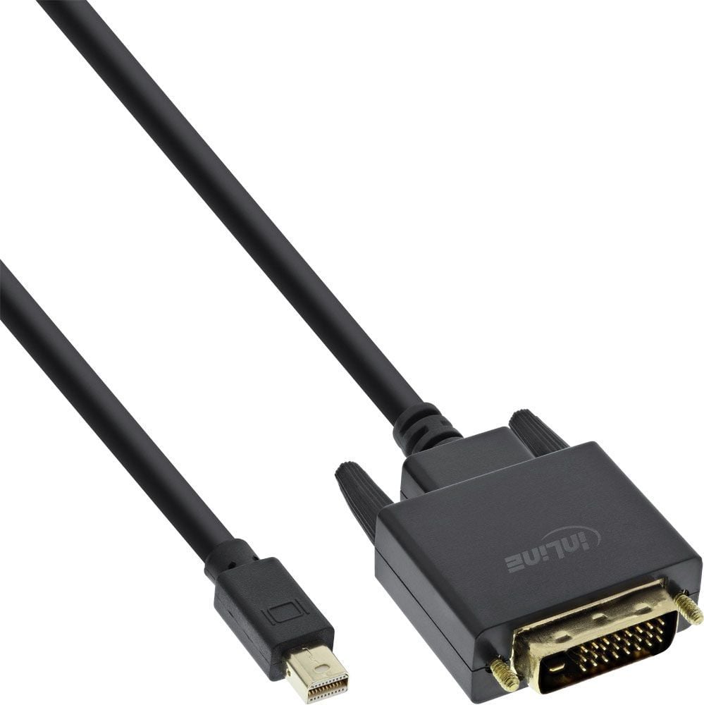 Cablu InLine, DisplayPort - DVI-D, negru