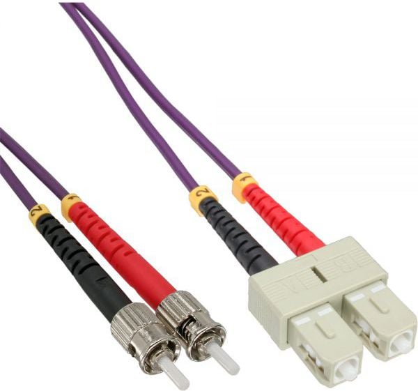 Cablu inline Fibra optica patch SC / ST, 50/125 gm, 10m OM4 (82510P)