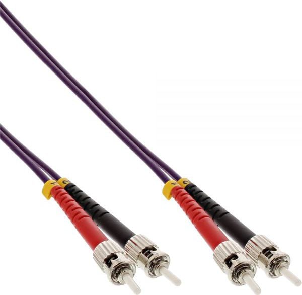Cablu inline Fibra optica patch ST / ST, 50/125 gm, OM4 0.5m (81555P)