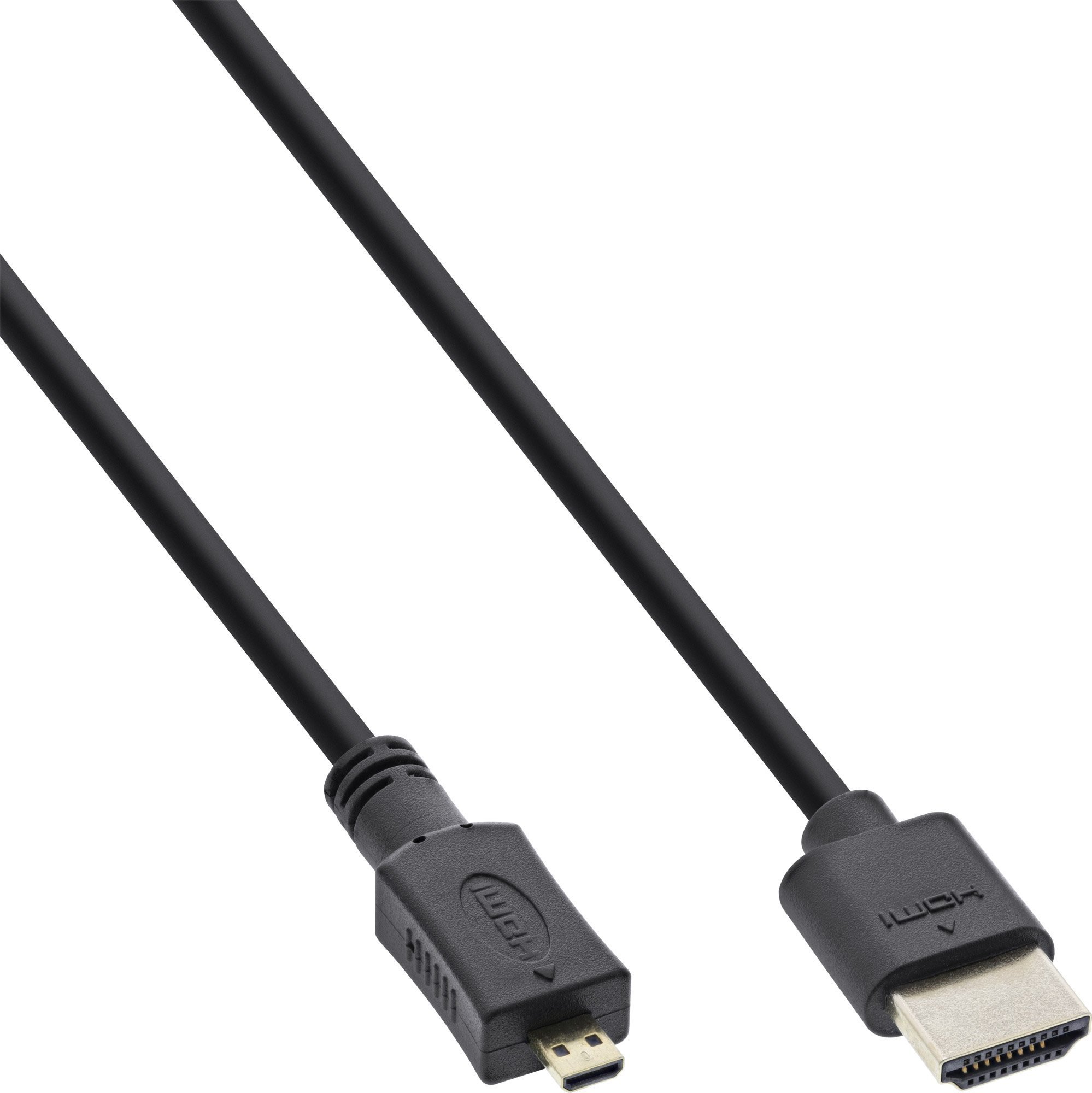 Cablu InLine, HDMI Micro - HDMI, negru