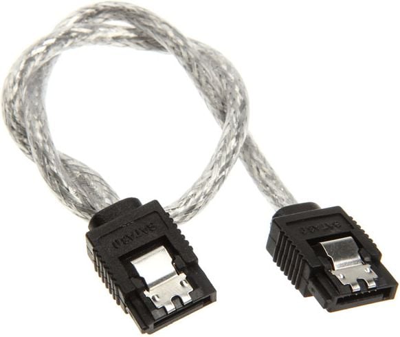 Cablu inline III, cablul SATA (6 Gb / s), care este circular, transparent, 0.3m (27303R)