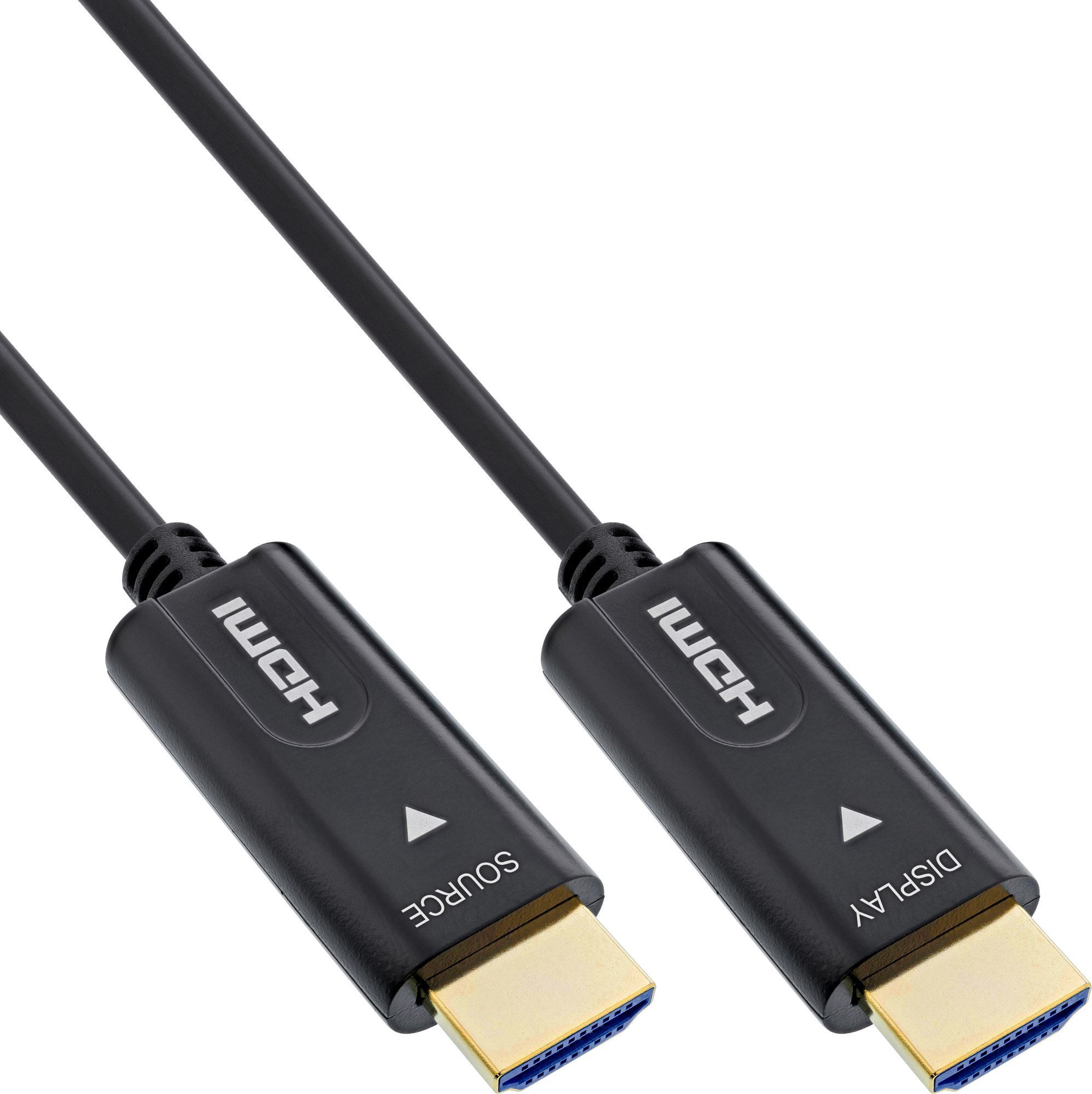 Cablu InLine InLine® HDMI AOC, HDMI de mare viteză cu Ethernet, 4K/60Hz, masculin/mascul, 100m