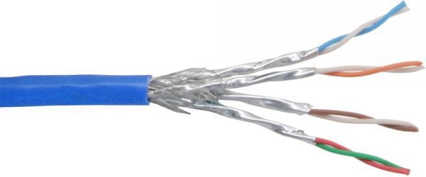 Cablu inline Kabel instalacyjny rolk, Cat.6, 1000 Mbit, 100m, albastru (76499B)