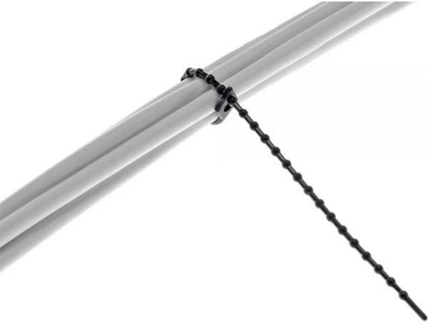 Cablu inline Nodul cablu banda de legare, o lungime de 150 mm, negru, 100 de bucati (59977D)