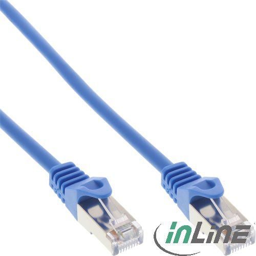 Cablu inline Patch, Cat.5e, SF / UTP, 0.5m, albastru (72550B)