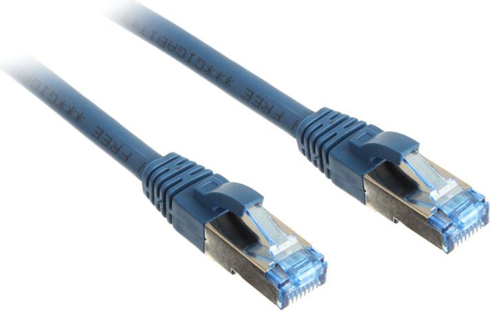 Cablu inline Patch cord Cat.6 S / FTP (PIMF), 500MHz, albastru, 0,5m (76850B)