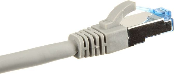 Cablu inline Patch cord Cat.6 S / FTP (PIMF), 500MHz, gri, 10m (76800)